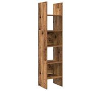 Qnhdfrt Libreria 5 Ripiani in Legno Ingegnerizzato 40 x 35 x 180 cm | Scaffale autoportante color legno vecchio ideale per soggiorno o studio, dotato di cinque scomparti spaziosi.