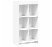 Qnhdfrt Libreria a Giorno Bianca 59x30x111 cm in Legno Ingegnerizzato
