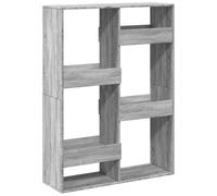 Qnhdfrt Libreria a Giorno Grigio Sonoma 100x33x135 cm con 6 Ripiani