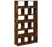 Qnhdfrt Libreria Divisorio 15 Scomparti Rovere Fumo 100x33x187,5 cm