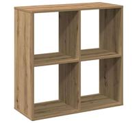 Qnhdfrt Libreria Divisorio 4 Cubi Rovere Artigianale, 69,5x29x69,5 cm
