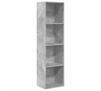 Qnhdfrt Libreria Grigio Cemento 40x30x152 cm Porta Libri Verticale | Scaffale a giorno stretto e salvaspazio per organizzare libri e decorazioni in soggiorno o ufficio.