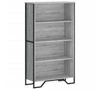 Qnhdfrt Libreria Grigio Sonoma 80x31x137,5 cm con Piedini in Metallo