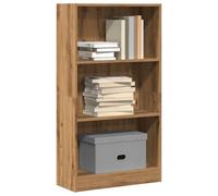 Qnhdfrt Libreria in rovere Artisan in legno sottile altezza 60 x 24 x 109 cm con scomparti aperti per una conservazione versatile in soggiorno, camera da letto e ufficio