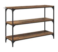 Qnhdfrt Libreria Industriale Legno Vecchio e Ferro 100 x 33 x 70,5 cm