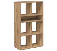 Qnhdfrt Libreria Legno Ingegnerizzato Rovere Artigianale 66x31x112 cm | Mobile a terra versatile per soggiorno o studio, ideale come scaffale per libri o espositore per piante.