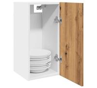 Qnhdfrt Lione Artisan - Armadietto da cucina, in legno di quercia, 30 x 31 x 60 cm, per cucina, bagno, montaggio a parete con porta, robusto