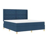 Qnhdfrt Materasso a molle insacchettate, 180 x 200 cm, blu con chiusura lampo, traspirante, medio duro, per un comfort durante il sonno