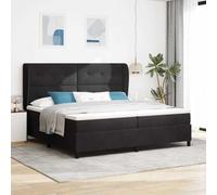 Qnhdfrt Materasso a molle insacchettate, 200 x 200 cm, colore nero, con rivestimento in velluto e chiusura lampo per un comfort ottimale durante il sonno