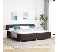 Qnhdfrt Materasso a molle insacchettate con chiusura lampo, marrone scuro, 200 x 200 cm, durezza media per un comfort durante il sonno, letto singolo con design traspirante