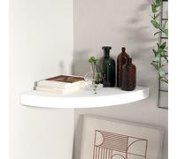 Qnhdfrt Mensola sospesa ad angolo in MDF con design a nido d'ape e metallo, 35 x 35 x 3,8 cm, per libri, decorazione soggiorno, bagno, cucina