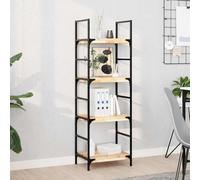 Qnhdfrt Mensola sospesa in legno di acacia, 40 x 30 cm, set da 4 pezzi, in legno massiccio, non trattato, design moderno, per cucina, bagno, soggiorno, ufficio, decorazione