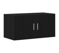 Qnhdfrt Mobile a Parete Rovere Nero 80x39x40 cm Legno Tecnico