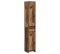 Qnhdfrt Mobile Colonna Bagno Stretto in Legno Antico 30x33x190 cm