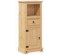 Qnhdfrt Mobile da Bagno Corona 45x33x110 cm in Legno Massello di Pino