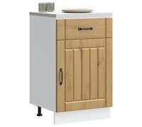 Qnhdfrt Mobile da cucina in legno di quercia artisan, 50 x 46 x 81,5 cm, con piedini regolabili, grande spazio per la cucina, robusto e durevole