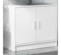 Qnhdfrt Mobile lavabo bianco 63 x 29 x 55 cm in legno per bagno con spazio dietro due ante, robusto e facile da pulire per un maggiore ordine