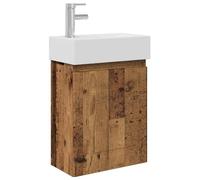 Qnhdfrt Mobile Lavatoio Bagno Sospeso con Lavabo e Rubinetto 45,5 cm