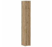 Qnhdfrt Mobile Multiuso Salvaspazio a 2 Pezzi, Colore Rovere, 30x42,5x225cm