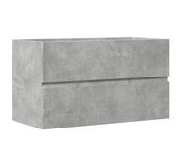 Qnhdfrt Mobile Sotto Lavabo Sospeso Grigio Cemento 90x38,5x45 cm