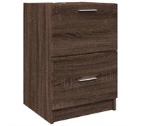 Qnhdfrt Mobile sottolavabo, effetto quercia, 40 x 37 x 59 cm, in legno con cassetto e scomparto, design moderno, mobile da bagno stabile per piccoli bagni e WC degli ospiti