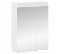 Qnhdfrt Mobile Specchio Bagno Tulum Bianco Opaco 60x16,5x78 cm | Mobile contenitore sospeso per il bagno o toilette, ideale sopra il lavabo per ottimizzare lo spazio.