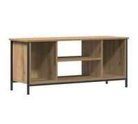 Qnhdfrt Mobile TV 102x35x45 cm in Legno Ingegnerizzato Rovere | Mobiletto basso con 2 ante e un vano a giorno per organizzare al meglio il soggiorno moderno.
