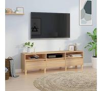 Qnhdfrt Mobile TV basso in rovere Sonoma in legno di legno 150 x 30 x 44,5 cm Tavolo TV classico con ampio spazio per elettronica e decorazione in soggiorno