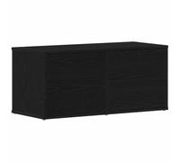 Qnhdfrt Mobile TV con Ante Scorrevoli 80x34x36 cm Rovere Nero MDF