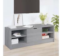 Qnhdfrt Mobile TV grigio Sonoma in legno - Moderno Mobile TV con vano portaoggetti per soggiorno, 102 x 35,5 x 36,5 cm, robusto ed elegante