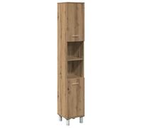 Qnhdfrt Mobiletto Colonna da Bagno Stretto 30x30x179 cm Rovere