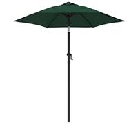 Qnhdfrt Ombrellone da Giardino Inclinabile Manovella 200x224 cm Verde