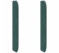 Qnhdfrt Orecchia Laterale per Testiera Letto Velluto Verde 80x16x4cm