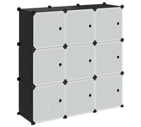 Qnhdfrt Organizzatore a 9 Cubi con Ante, Scaffale Modulare Componibile