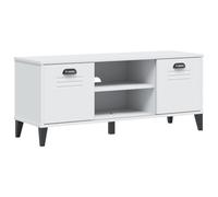 Qnhdfrt Panca Portascarpe Bianca 106x35x45 cm Scarpiera in Legno