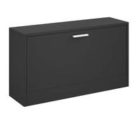 Qnhdfrt Panca Scarpiera Nera 80x24x45 cm in Legno Ingegnerizzato
