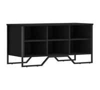 Qnhdfrt Panca Scarpiera Nera Metallo e Legno Multistrato 90x38 cm