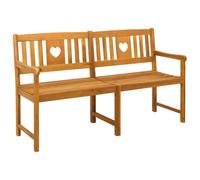 Qnhdfrt Panchina da Esterno in Legno di Acacia per Giardino 150 cm | Seduta relax per patio e balcone con comodi braccioli laterali e una robusta struttura adatta a ogni ambiente.
