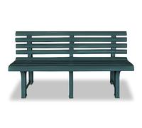 Qnhdfrt Panchina da Giardino 145,5 cm in Plastica Verde per Esterno