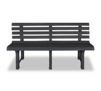 Qnhdfrt Panchina da Giardino da Esterno in Plastica 145,5 cm