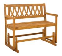 Qnhdfrt Panchina Glider da Giardino in Legno Massello di Acacia 110 cm