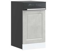 Qnhdfrt Pannello per lavastoviglie Porto grigio cemento in legno 45 x 1,5 x 67 cm armadio da cucina frontale con funzione di protezione, design senza tempo, facile da pulire per cucine moderne