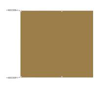 Qnhdfrt Paravento Verticale Balcone Tessuto Oxford Beige 60x1200 cm