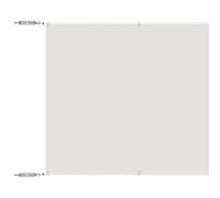 Qnhdfrt Paravento Verticale da Balcone 140x800 cm in Tessuto Oxford Bianco