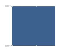 Qnhdfrt Paravento Verticale da Balcone Blu Tessuto Oxford 180x1200 cm