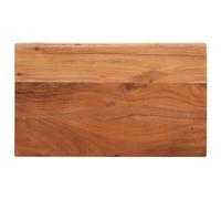 Qnhdfrt Piano in legno massello di acacia 50 x 40 x 2 5 cm, rettangolare rustico in legno per tavolini da bar e progetti di mobili, robusto e durevole per interni ed esterni
