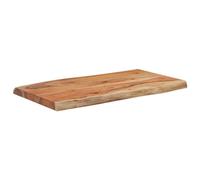 Qnhdfrt Piano Tavolo 70x40x2,5 cm Legno Massello Acacia con Bordi Vivi