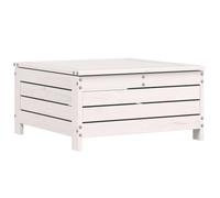Qnhdfrt Poggiapiedi da Giardino in Legno di Pino con Cuscino 62x63 cm | Ottomana modulare e tavolino basso per terrazza o balcone con pratico spazio portaoggetti sotto la seduta.