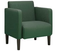 Qnhdfrt Poltrona con braccioli verde scuro, 69 x 68 x 74,5 cm, comoda poltrona lounge dal design moderno, per soggiorno, camera da letto, ufficio, balcone