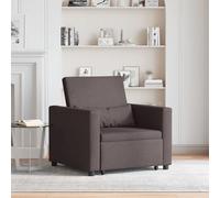 Qnhdfrt Poltrona lounge marrone scuro con 4 ruote - Poltrona moderna ergonomica in tessuto di poliestere per soggiorno, comoda con imbottitura in scatola e braccioli piatti per angolo lettura o camera